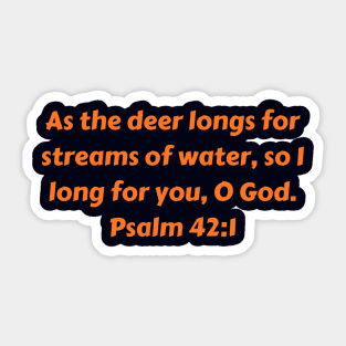 Bible Verse Psalm 42:1 Sticker